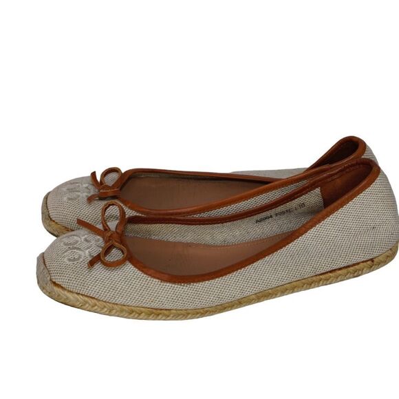 Coach Tan/Khaki Colored Espadrilles Flats, Size 10 - Picture 4 of 10